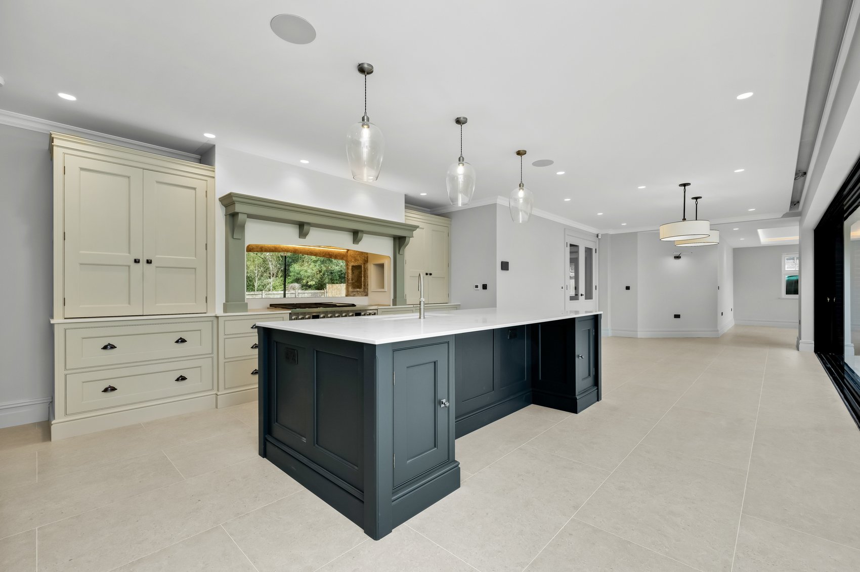 The Gables, Ewell - kitchen island