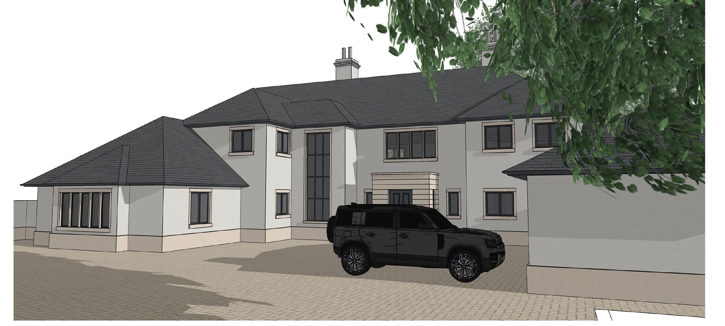 3 Overslade Lane, Rugby - proposed CGI