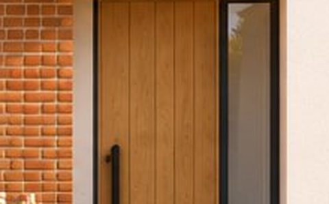 Illustrative oak entrance door